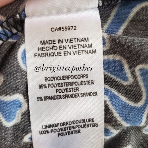 Laundry By Shelli Segal Blue/Black Dress Size 2 - Picture 8 of 8